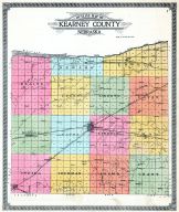 County Outline Map, Kearney County 1923